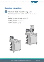 Preview for 1 page of WDT GRANUDOS Flex-CPR Touch XL Operating Instructions Manual