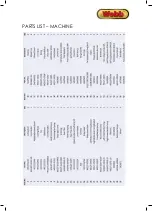 Preview for 24 page of Webb WER16LIHP Operator'S Manual & Parts List