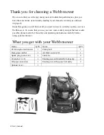 Preview for 4 page of Webb WERR19 Operator'S Manual And Parts List