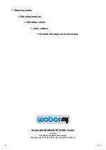 Preview for 28 page of Weber mt CR 3-II Operating And Maintenance Manual