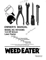 Weed Eater 165412 Owner'S Manual preview