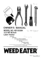 Weed Eater 166301 Owner'S Manual preview