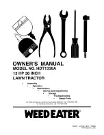 Weed Eater 169437 Owner'S Manual preview