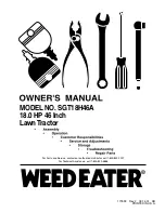 Weed Eater 177599 Owner'S Manual preview