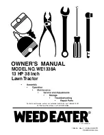 Preview for 1 page of Weed Eater 184404 Owner'S Manual