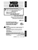 Weed Eater 545186751 Instruction Manual preview