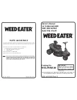 Weed Eater 96026000100 Owner'S Manual preview