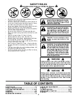 Preview for 3 page of Weed Eater S165H42C Owner'S Manual