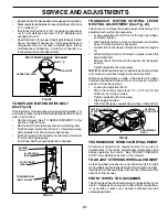 Preview for 21 page of Weed Eater S165H42C Owner'S Manual