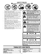 Preview for 3 page of Weed Eater S165H42D Owner'S Manual