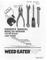 Weed Eater VIP 152336 Owner'S Manual preview