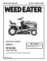 Weed Eater W14538 Operator'S Manual preview