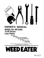 Weed Eater WE1538A Owner'S Manual preview