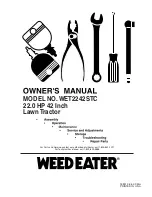 Weed Eater WET2242STC Owner'S Manual preview