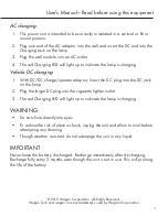 Preview for 3 page of Wegan Brite-Nite 5W User Manual