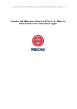 WEICHAI WP10 Operation And Maintenance Manual preview