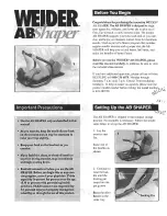 Preview for 2 page of Weider ABShaper 831.280750 User Manual