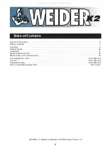 Preview for 2 page of Weider powerguide x2 User Manual