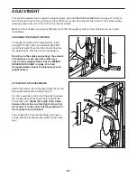 Preview for 21 page of WeiderPro 6900 831.14922.2 User Manual