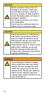 Preview for 10 page of Weidmüller 9205400000 Operating Instructions Manual