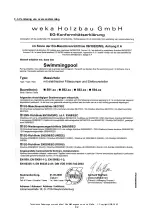 Preview for 83 page of Weka Holzbau 593.4040 Assembly, User And Maintenance Instructions