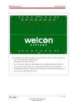 Preview for 22 page of Welcon WE2S D024 FS0057 Series Hardware Manual