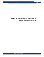 Wellav Technologies UMH 160 Quick Installation Manual preview