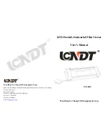 Wen Zhou Lu Cheng NDT Equipment Corp. FV-2009 User Manual preview