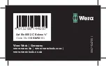 Preview for 48 page of Wera 05003692001 Manual