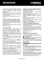 Preview for 7 page of WERKU WK403040 Original Instructions Manual