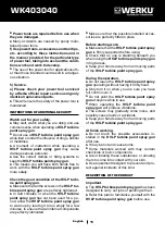 Preview for 12 page of WERKU WK403040 Original Instructions Manual