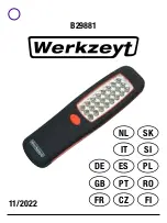 Werkzeyt B29881 Manual preview