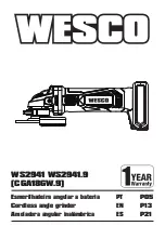 Preview for 1 page of Wesco CGA18GW.9 Manual