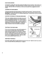 Preview for 8 page of Weslo Aero 1250 Manual