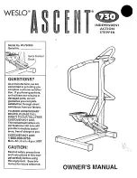 Weslo Ascent 730 Manual preview