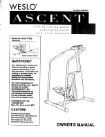 Weslo Ascent 775 Manual preview