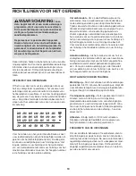 Preview for 19 page of Weslo Cadence 16.0 (Dutch) Gebruiksaanwijzing