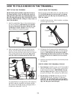 Preview for 15 page of Weslo Cadence 21.0 Treadmill User Manual