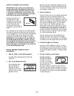 Preview for 14 page of Weslo Cadence 21.5 Treadmill (Dutch) Gebruikershandleiding