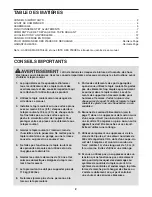 Preview for 2 page of Weslo Cadence 30.8 Treadmill (French) Manuel De L'Utilisateur