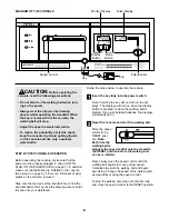 Preview for 8 page of Weslo Cadence 915 Manual