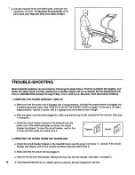 Preview for 12 page of Weslo Cadence Ct10 Manual