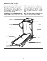 Preview for 5 page of Weslo Cadence E-30 Treadmill User Manual