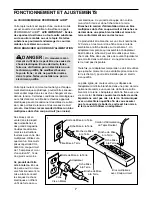 Preview for 7 page of Weslo Cadence ex14 (French) Livret D'Instructions Manual