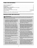 Preview for 2 page of Weslo Cadence J2.8 Treadmill (French) Manuel De L'Utilisateur