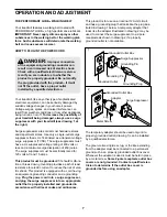 Preview for 7 page of Weslo Cadence Lx45 User Manual