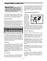 Preview for 14 page of Weslo Cadence Lx45 User Manual