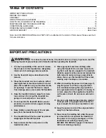 Preview for 2 page of Weslo Cadence Sl 15 User Manual