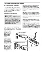 Preview for 7 page of Weslo Cadence Sl 15 User Manual