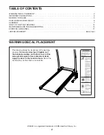 Preview for 2 page of Weslo CARDIO STRIDE 4.0 User Manual